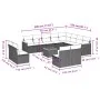 Gartensofa-Set mit 13-teiligen beigen Kissen aus PE-Rattan-Mischung. von , Gartensets - Ref: Foro24-3226479, Preis: 802,52 €,...