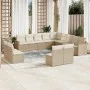 Set sofás de jardín con cojines 13 pzas ratán sintético beige by , Garden sets - Ref: Foro24-3226485, Price: 893,10 €, Discou...