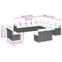 Set sofás de jardín con cojines 13 pzas ratán sintético beige by , Garden sets - Ref: Foro24-3226485, Price: 828,49 €, Discou...