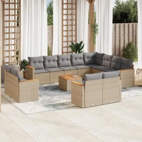 Juego de sofás jardín con cojines beige mezcla 13 pzas ratán PE by , Garden sets - Ref: Foro24-3226521, Price: 853,13 €, Disc...