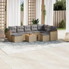 Juego de sofás jardín con cojines beige 10 pzas ratán sintético by , Garden sets - Ref: Foro24-3226549, Price: 566,91 €, Disc...