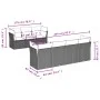 Set de sofás de jardín y cojines 8 piezas ratán sintético negro by , Garden sets - Ref: Foro24-3255831, Price: 496,43 €, Disc...