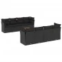 Set de sofás de jardín 8 piezas y cojines ratán sintético negro by , Garden sets - Ref: Foro24-3255852, Price: 562,52 €, Disc...