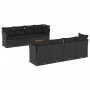 Set de sofás de jardín 8 piezas y cojines ratán sintético negro by , Garden sets - Ref: Foro24-3255852, Price: 584,35 €, Disc...