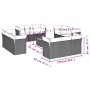 Set de sofás de jardín y cojines 13 pzas ratán sintético negro by , Garden sets - Ref: Foro24-3255867, Price: 879,39 €, Disco...
