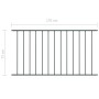 Panel valla acero recubrimiento polvo gris antracita 1,7x0,75m de vidaXL, Paneles de vallas - Ref: Foro24-145221, Precio: 44,...