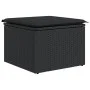 Set de sofás de jardín 6 piezas y cojines ratán sintético negro by , Garden sets - Ref: Foro24-3255929, Price: 324,24 €, Disc...