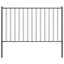 Zaunelement und Stahlpfosten, grau pulverbeschichtet, 1,7 x 1,25 m von vidaXL, Zaunpaneele - Ref: Foro24-145214, Preis: 62,47...