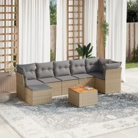 Juego de sofás jardín con cojines beige mezcla 8 pzas ratán PE by , Garden sets - Ref: Foro24-3256087, Price: 490,20 €, Disco...