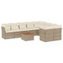 Juego de sofás jardín con cojines beige 10 pzas ratán sintético by , Garden sets - Ref: Foro24-3256149, Price: 733,94 €, Disc...