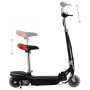 Electric scooter with seat and LED 120 W black by vidaXL, Scooters - Ref: Foro24-91962, Price: 134,41 €, Discount: %