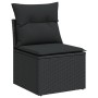 Set sofás de jardín 14 pzas con cojines ratán sintético negro by , Garden sets - Ref: Foro24-3256286, Price: 989,55 €, Discou...
