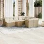 Set de sofás de jardín 11pzas con cojines ratán sintético beige by , Garden sets - Ref: Foro24-3256303, Price: 710,37 €, Disc...