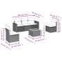 Juego de sofás jardín con cojines beige mezcla 6 pzas ratán PE by , Garden sets - Ref: Foro24-3256395, Price: 380,48 €, Disco...