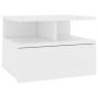 Schwebender Nachttisch aus weißem Sperrholz, 40 x 31 x 27 cm von vidaXL, Nachttische - Ref: Foro24-800405, Preis: 43,51 €, Ra...