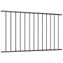 Panel de valla de acero con recubrimiento polvo negro 1,7x1,25m de vidaXL, Paneles de vallas - Ref: Foro24-145220, Precio: 52...