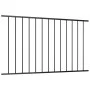 Panel de valla de acero con recubrimiento polvo negro 1,7x1,25m de vidaXL, Paneles de vallas - Ref: Foro24-145220, Precio: 47...