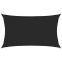 Toldo de vela negro HDPE 160 g/m² 5x8 m