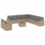 Juego de sofás jardín con cojines beige mezcla 12 pzas ratán PE by , Garden sets - Ref: Foro24-3256535, Price: 845,95 €, Disc...