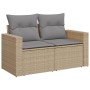 Juego de sofás jardín con cojines beige mezcla 12 pzas ratán PE by , Garden sets - Ref: Foro24-3256535, Price: 845,95 €, Disc...