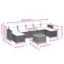 Set de sofás de jardín 8 piezas y cojines ratán sintético negro by , Garden sets - Ref: Foro24-3256580, Price: 467,94 €, Disc...