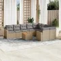 Juego de sofás jardín con cojines beige 10 pzas ratán sintético de , Conjuntos de jardín - Ref: Foro24-3256612, Precio: 672,2...