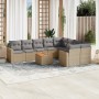 Juego de sofás jardín con cojines beige 10 pzas ratán sintético by , Garden sets - Ref: Foro24-3256612, Price: 671,27 €, Disc...