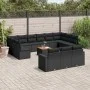 Set sofás de jardín 14 pzas con cojines ratán sintético negro by , Garden sets - Ref: Foro24-3256692, Price: 858,36 €, Discou...