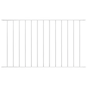 Weiß pulverbeschichtetes Stahlzaunelement 1,7 x 1 m von vidaXL, Zaunpaneele - Ref: Foro24-145225, Preis: 41,08 €, Rabatt: %