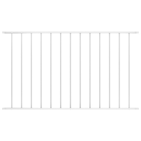 Panel de valla de acero con recubrimiento polvo blanco 1,7x1 m de vidaXL, Paneles de vallas - Ref: Foro24-145225, Precio: 44,...