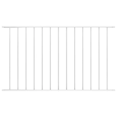 Weiß pulverbeschichtetes Stahlzaunelement 1,7 x 1 m von vidaXL, Zaunpaneele - Ref: Foro24-145225, Preis: 41,08 €, Rabatt: %