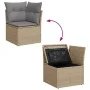 Juego de sofás jardín con cojines beige mezcla 12 pzas ratán PE by , Garden sets - Ref: Foro24-3256717, Price: 970,36 €, Disc...