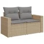 Juego de sofás jardín con cojines beige mezcla 12 pzas ratán PE by , Garden sets - Ref: Foro24-3256717, Price: 970,36 €, Disc...