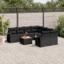 Set de sofás de jardín 8 piezas y cojines ratán sintético negro by , Garden sets - Ref: Foro24-3256818, Price: 599,89 €, Disc...