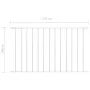 Weiß pulverbeschichtetes Stahlzaunelement 1,7 x 1 m von vidaXL, Zaunpaneele - Ref: Foro24-145225, Preis: 41,08 €, Rabatt: %