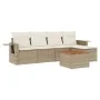 Juego de sofás jardín con cojines 6 pzas ratán sintético beige by , Garden sets - Ref: Foro24-3256870, Price: 442,47 €, Disco...