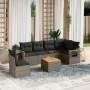 Set de sofás de jardín 7 piezas con cojines ratán PE gris de , Conjuntos de jardín - Ref: Foro24-3256921, Precio: 438,48 €, D...