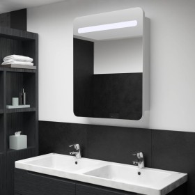 Mueble de baño con espejo LED 60x11x80 cm de vidaXL, Tocadores de baño - Ref: Foro24-285118, Precio: 163,06 €, Descuento: %