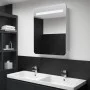 Mueble de baño con espejo LED 60x11x80 cm de vidaXL, Tocadores de baño - Ref: Foro24-285118, Precio: 160,25 €, Descuento: %