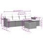 Gartenmöbel-Set, 6-teilig, mit grauen Polstern aus synthetischem Rattan. von , Gartensets - Ref: Foro24-3256872, Preis: 362,8...