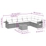 Set de sofás de jardín 8 piezas y cojines ratán sintético negro by , Garden sets - Ref: Foro24-3256923, Price: 513,85 €, Disc...
