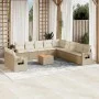 Set de sofás de jardín 12 pzas y cojines ratán sintético marrón de , Conjuntos de jardín - Ref: Foro24-3256975, Precio: 929,1...