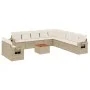 12-teiliges Gartensofa-Set und Kissen aus braunem Kunststoff-Rattan. von , Gartensets - Ref: Foro24-3256975, Preis: 929,12 €,...