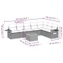Set de sofás de jardín 8 pzas y cojines ratán sintético gris by , Garden sets - Ref: Foro24-3256928, Price: 490,06 €, Discoun...