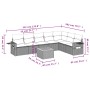 Set de sofás de jardín 8 pzas y cojines ratán sintético gris by , Garden sets - Ref: Foro24-3256928, Price: 505,99 €, Discoun...