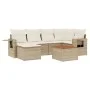 Set sofás de jardín 7 piezas y cojines ratán sintético beige de , Conjuntos de jardín - Ref: Foro24-3256996, Precio: 500,29 €...