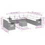Gartensofa-Set mit 10-teiligen beigen Kissen aus synthetischem Rattan. von , Gartensets - Ref: Foro24-3256961, Preis: 736,45 ...
