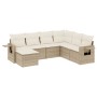 Set sofás de jardín 7 piezas y cojines ratán sintético beige by , Garden sets - Ref: Foro24-3252835, Price: 494,66 €, Discoun...