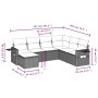 Set de sofás de jardín 7 piezas con cojines ratán PE gris by , Garden sets - Ref: Foro24-3252837, Price: 457,00 €, Discount: %