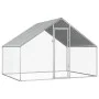 Jaula gallinero de exterior de acero galvanizado 2,75x2x1,92 m de vidaXL, Jaulas y habitáculos para animales pequeños - Ref: ...